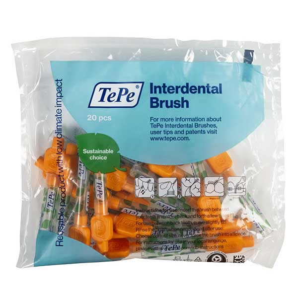 Original Sachet de 20 brossettes Oranges éco responsables, Iso 1