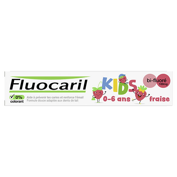 Kids 0-6 ans Dentifrice Bi-fluoré Enfants Arôme Fraise 75ml 3
