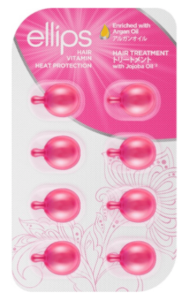Ellips Vitamina Capilar Tratamiento Aceite De Argán Rosa 8 uds