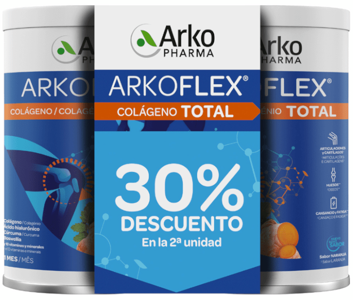 Arkopharma Arkoflex Colágeno Total Sabor Naranja 2x390 gr