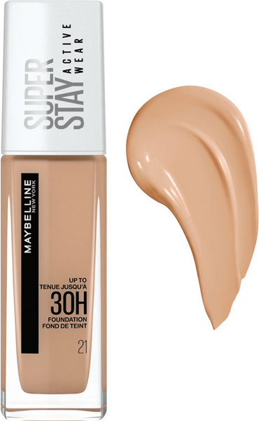 Maybelline Superstay ActiveWear 30H Base de Maquillaje Tono 21 Nude Beige 30 ml