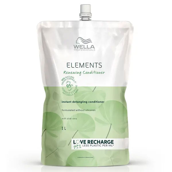 Elements Recharge Après-shampoing régénérant sans sulfate pour tous cheveux 1L