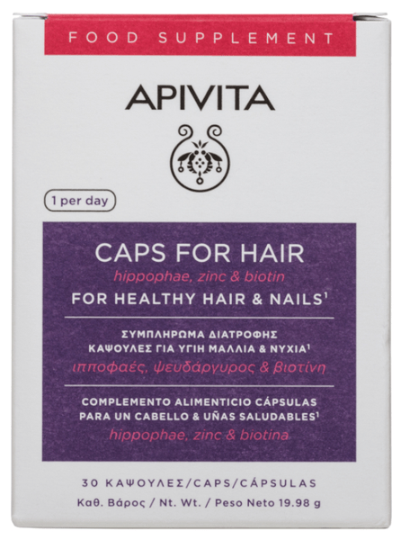 Apivita Cápsulas Cabello Y Uñas 30 Cápsulas