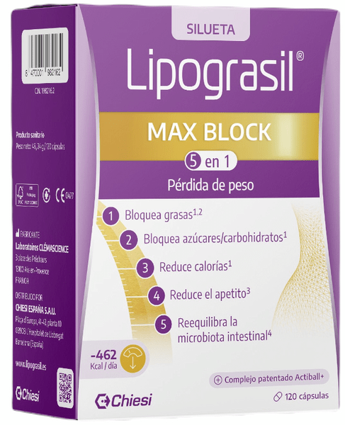Lipograsil Max Block 5 En 1 120 Cápsulas
