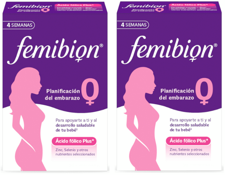 Femibion 0 Planificación Embarazo Ácido Fólico Plus 2x28 Comprimidos