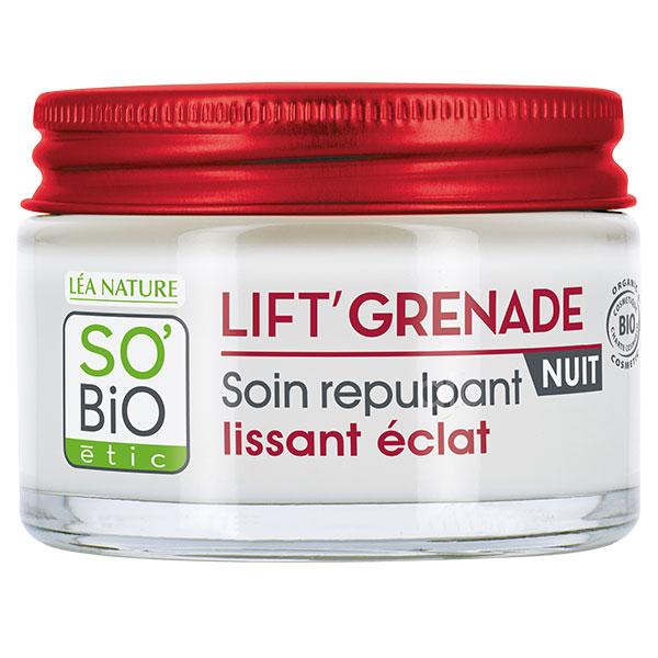 So'Bio Étic Lift'Grenade Soin Nuit Repulpant Lissant Éclat Bio 50ml 2