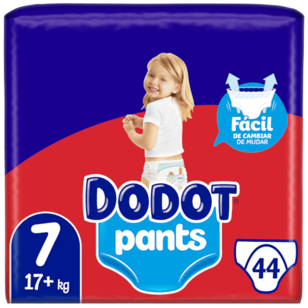 Pañales Dodot Pants talla 7 (+17 kg) 44 uds