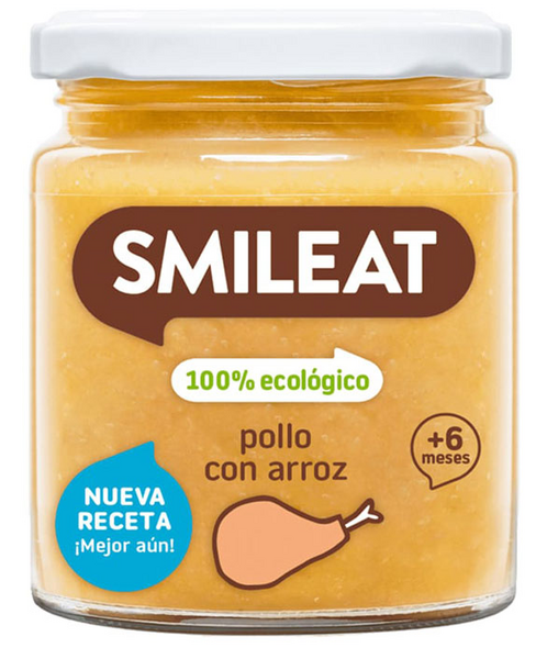 Smileat Tarro Pollo Con Arroz Ecológico 230gr