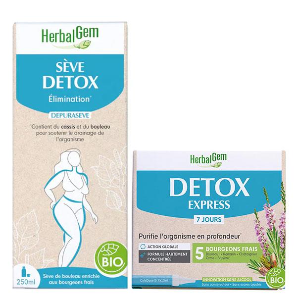 Detox - Sèvel 250ml + Complexes de bourgeons de 7x10ml