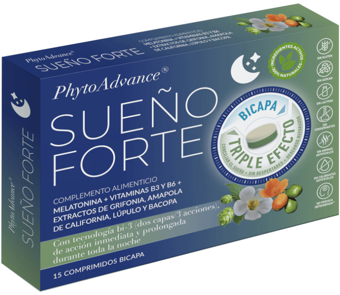 PhytoAdvance Sueño Forte 15 Comprimidos Bicapa