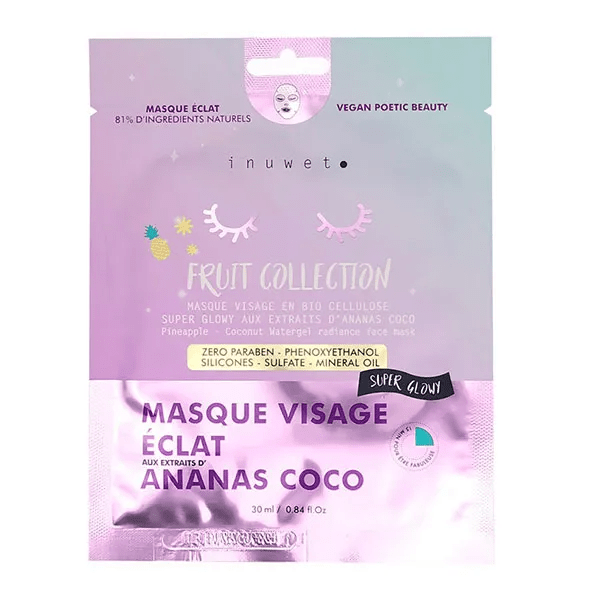 Masque Bio Cellulose Fruit Collection Eclat Ananas Radiance 30ml 2