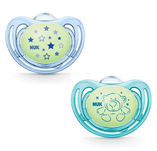Nuk Freestyle Chupete Night Silicona 6-18m Tonos Azules 1 Ud