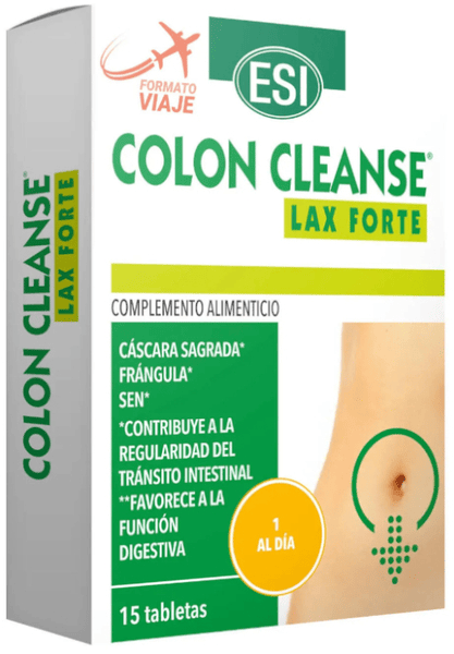 Esi Colon Cleanse Lax Forte Viaje 15 Tabletas