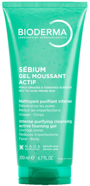 bioderma sebium gel moussant actif 200 ml