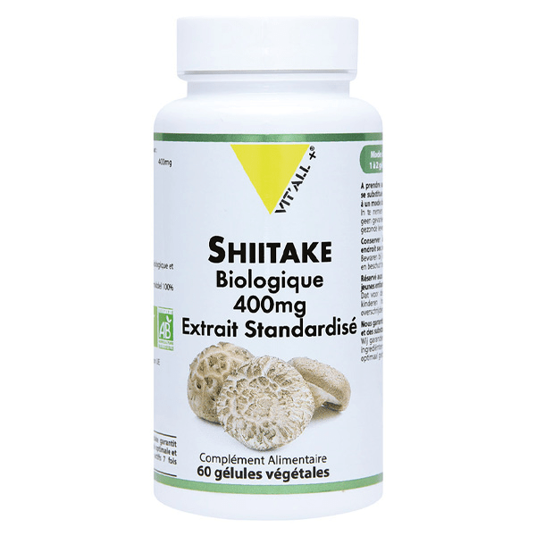 Shiitaké 400mg Bio 60 gélules végétales 3