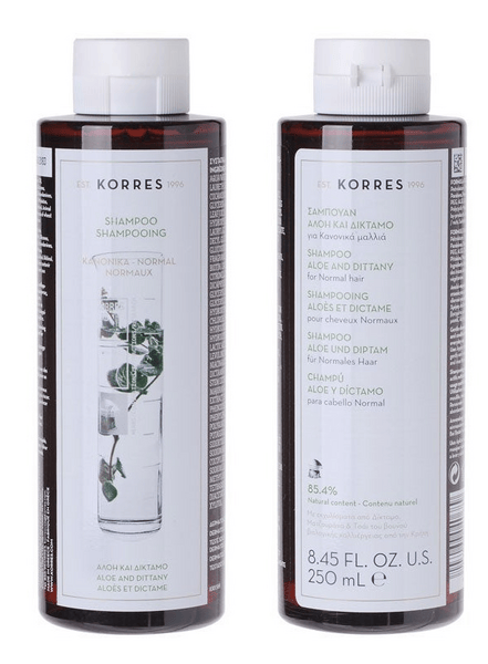 Korres Champú Aloe y Díctamo Cabello Normal 250 ml