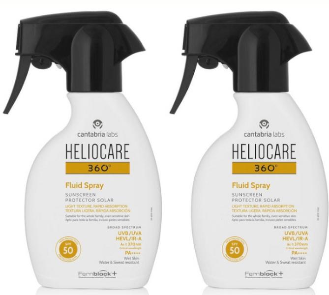 Imagen de Heliocare 360 Fluid Spray SPF50 protector 2x250 ml en OfertitasTOP