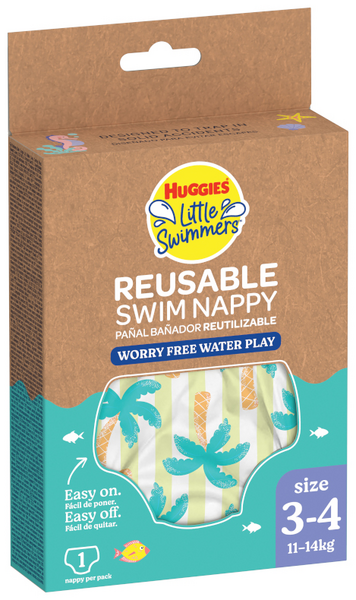 Huggies Pañal Reutilizable Little Swimmers Talla 3-4 Tropical