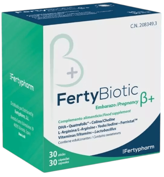 FertyBiotic Embarazo ß+ 30 Sticks + 30 Cápsulas