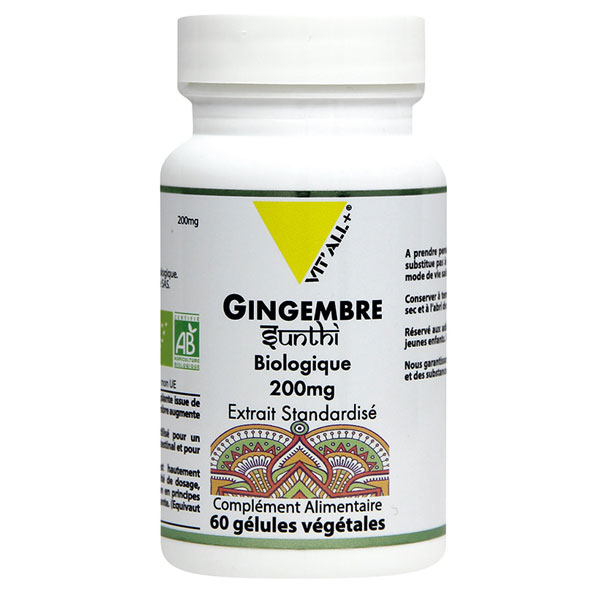 Gingembre 200mg Bio 60 gélules végétales