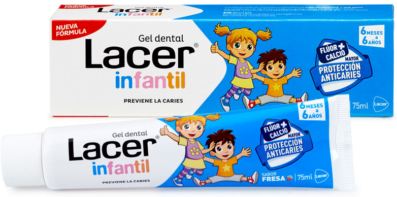 Lacer Infantil Gel Dental Sabor Fresa 75ml