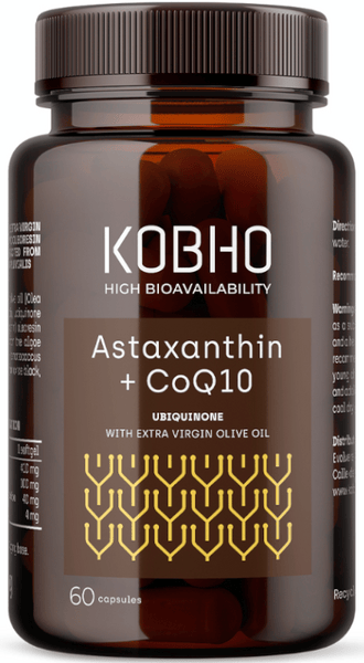 Kobho Labs Astaxantina + CoQ10 60 Perlas