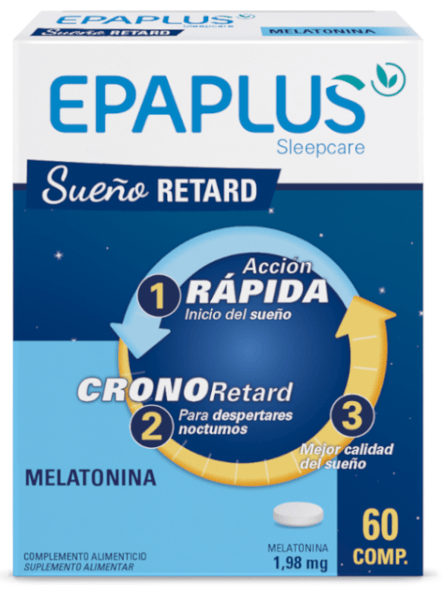 Epaplus Sleepcare Sueño Retard Melatonina 1,98mg 60 Comprimidos