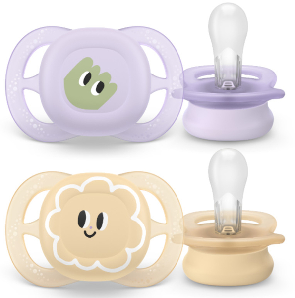 Philips Avent Chupete Ultra Start 0-2m Niña Dibujos 2 Uds