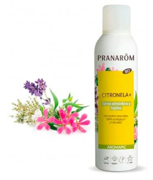 Pranarom Aromapic Spray Antimosquitos Para Atmósfera & Tejidos  BIO 150ml