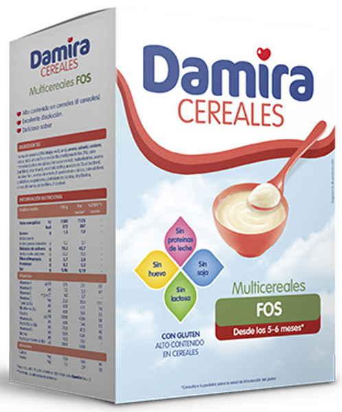 Damira Papilla 8 Cereales FOS 6m+ 600gr