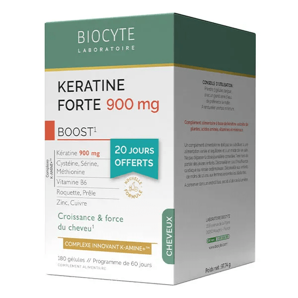 Kératine Forte 900mg Boost Croissance, résistance du cheveu 120 Gélules 2