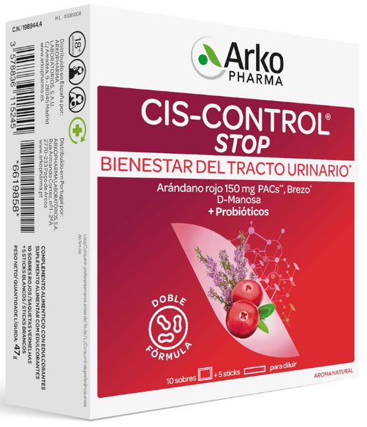 Arkopharma Cis-Control Stop + Probióticos 15 Sobres