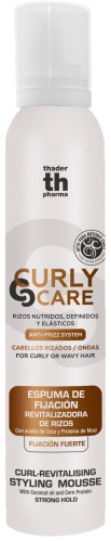 TH Pharma Curly Care Espuma De Fijación Revitalizadora De Rizos 200ml