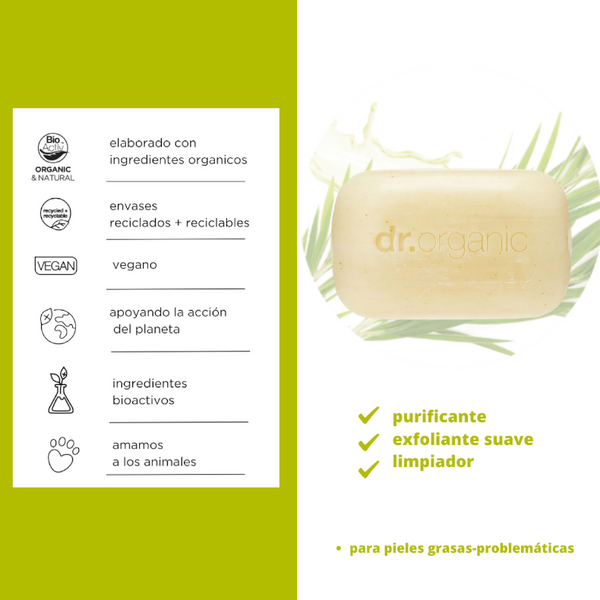 Dr. Organic  Jabón De Árbol De Té Orgánico 100g