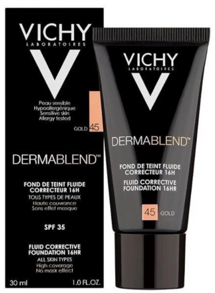 Vichy Dermablend Maquillaje Fluido Corrector 45 Gold 30 Ml
