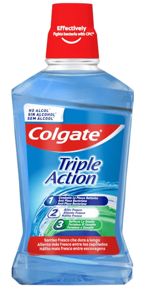 Colgate Triple Action Enjuague Bucal 500Ml