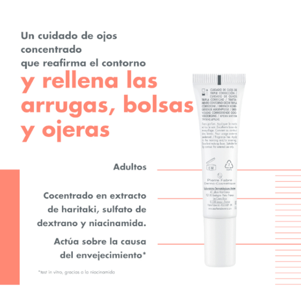 Avène Hyaluron Activ B3 Cuidados De Ojos Triple Corrección 15 Ml