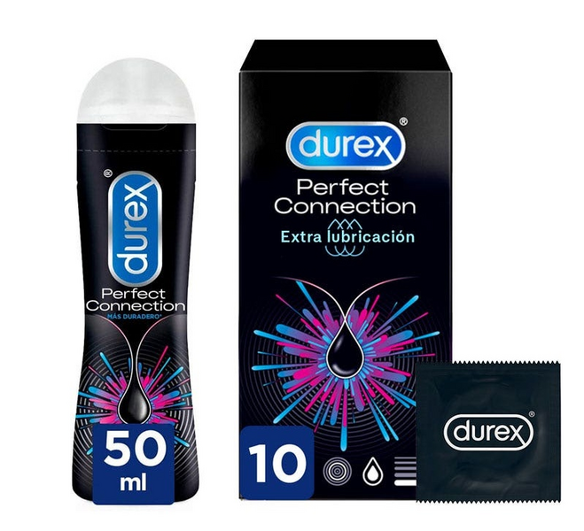 Durex Perfect Connection Preservativos 10 Unidades + Lubricante 50ml