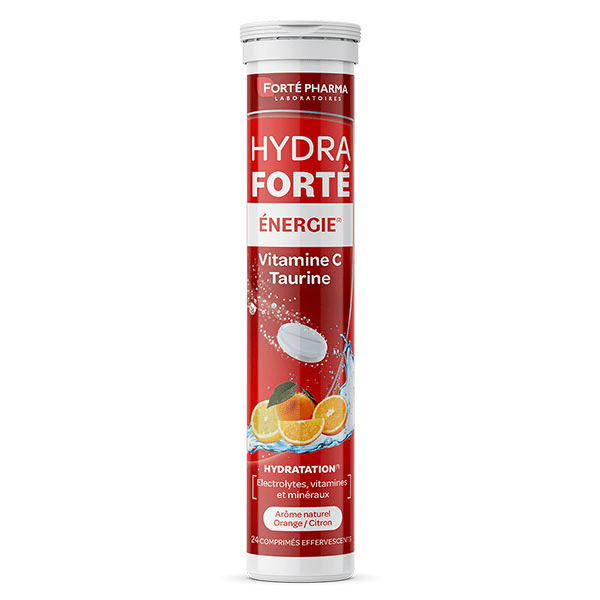 HydraForté Energie Electrolytes Vitamine C Taurine 24 comprimés 2