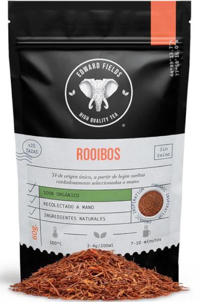 Edward Fields Tea Infusión Rooibos Ecológico Granel 60 gr