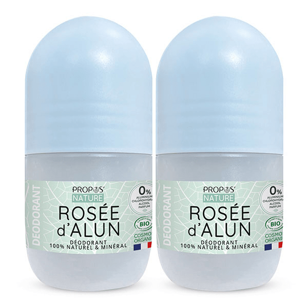 - Déodorant Rosée d'Alun Bio - 2 roll-on 50ml