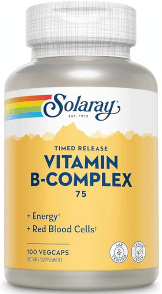 Solaray B-Complex 75 100 Cápsulas Vegetales
