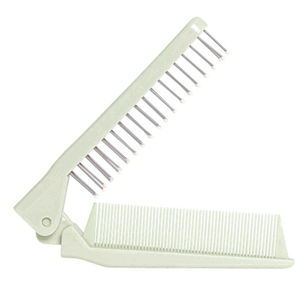 Horizane Santé - Peigne Brosse à Cheveux Pliable Vert - Compact & Pratique