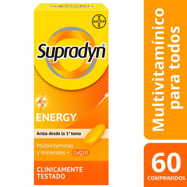 Supradyn Energy Vitaminas Y Energía 60 Comprimidos