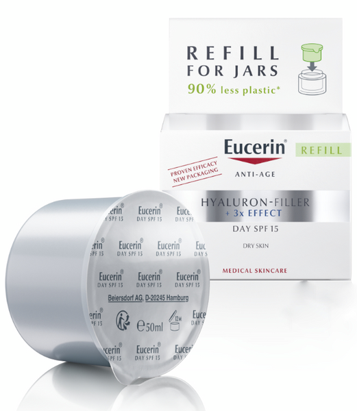 Eucerin Hyaluron-Filler Crema De Día SPF15 Piel Seca Repuesto 50 Ml