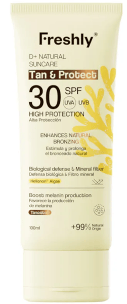 Freshly Cosmetics D+ Natural Suncare Tan & Protect SPF30 100 ml