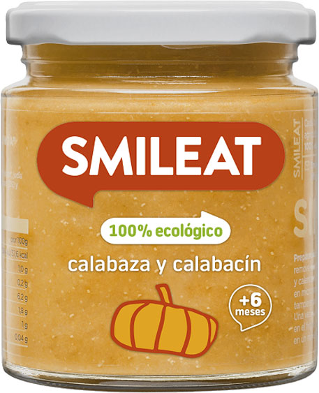 Smileat Tarro Calabaza Y Calabacín +6m 230 Gr