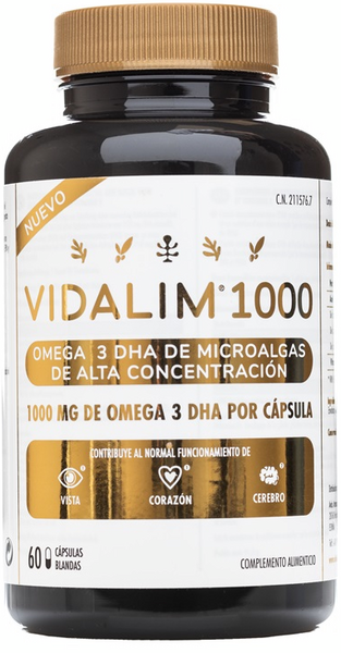 Vidalim 1000mg DHA 60 Cápsulas