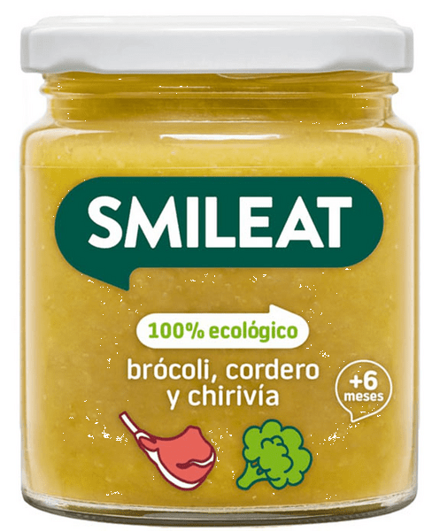Smileat Tarrito De Brócoli Cordero Y Chirivia Eco +6M 230 Gr