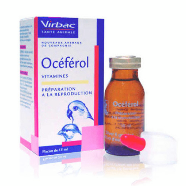 Virbac Oceferol Vitamine E pour la reproduction des oiseaux